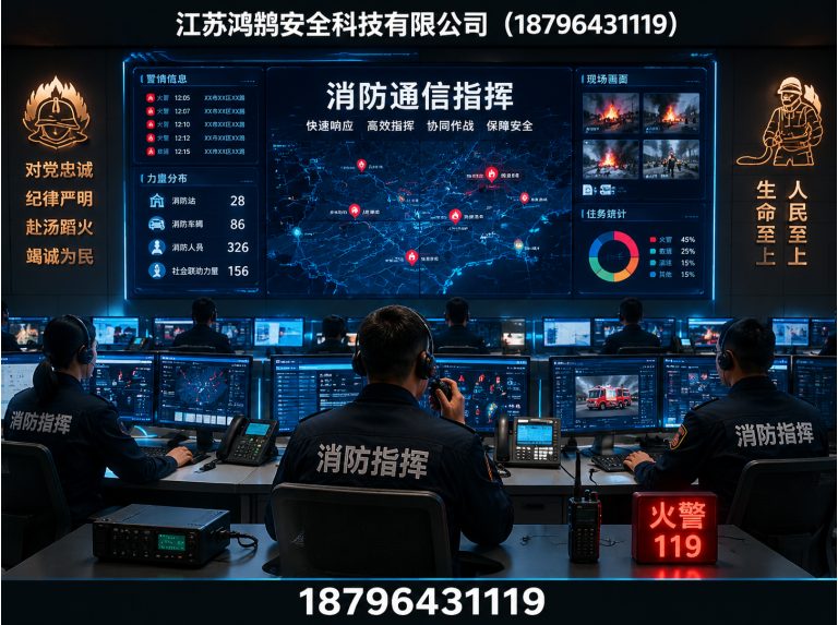 南通消防通信指挥展示图